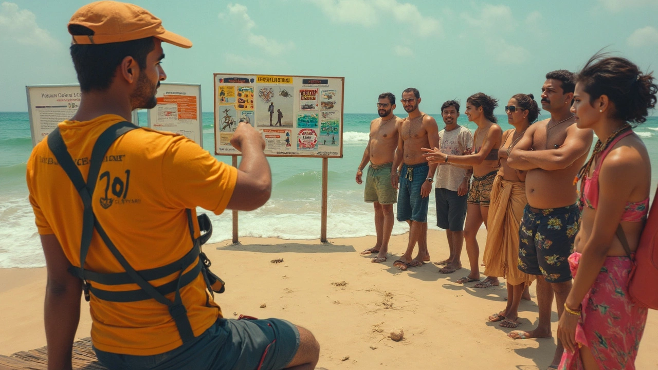 Following Beach Flags and Local Warnings